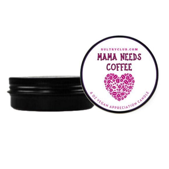 Mama Needs Coffee Gift Candle - Picture 1 of 3